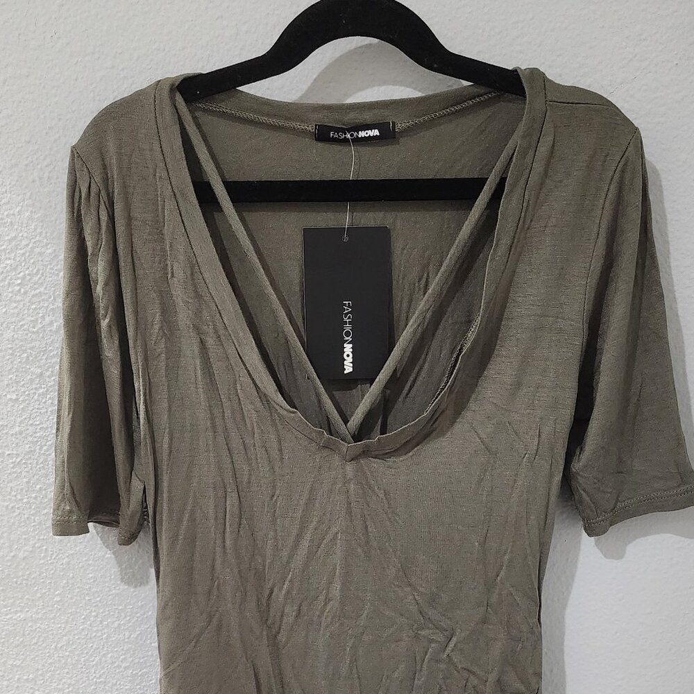 Green Bodysuit Top